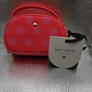 Kate Spade Red and Purple Polka Dot Bag